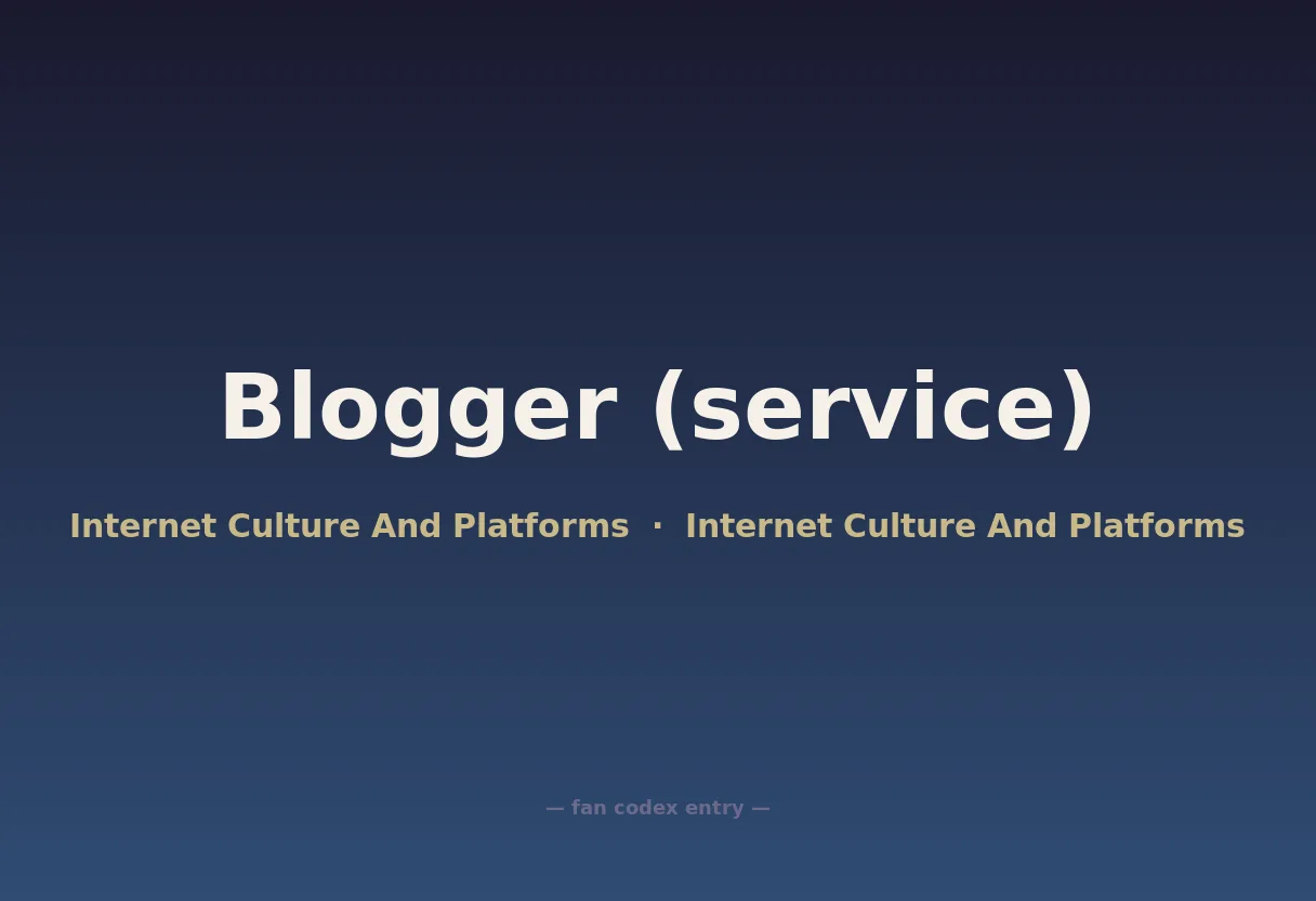 Blogger (service)