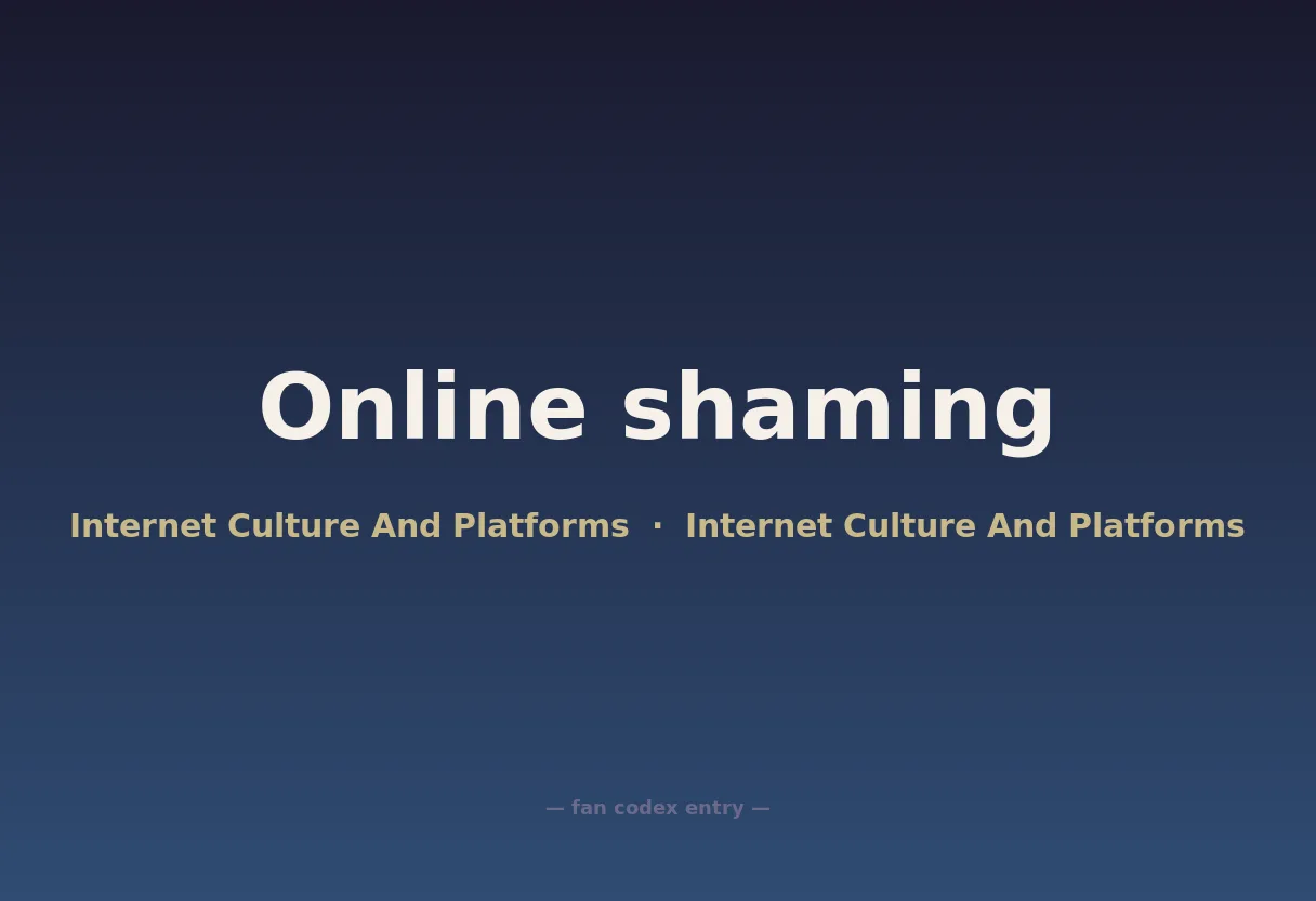 Online shaming